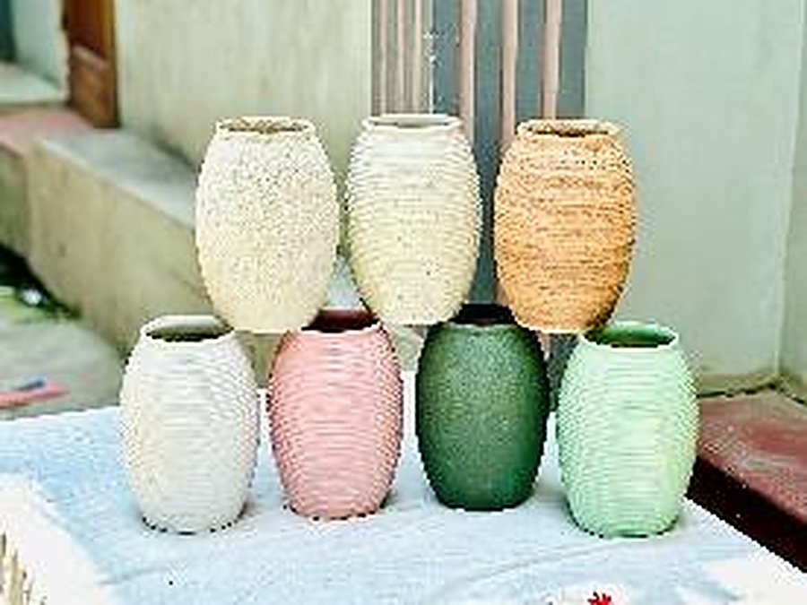 Chum Tròn - lọ hoa gốm sứ Bát Tràng TM-040