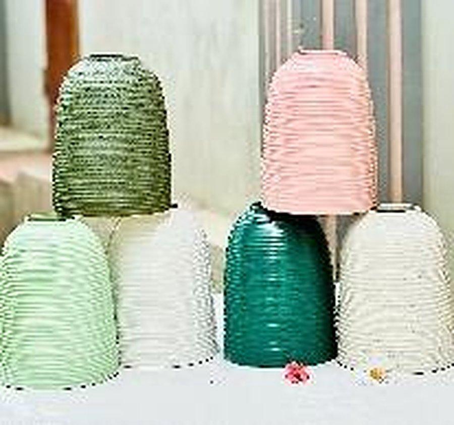 Chuông 23 - lọ hoa gốm sứ Bát Tràng TM-048