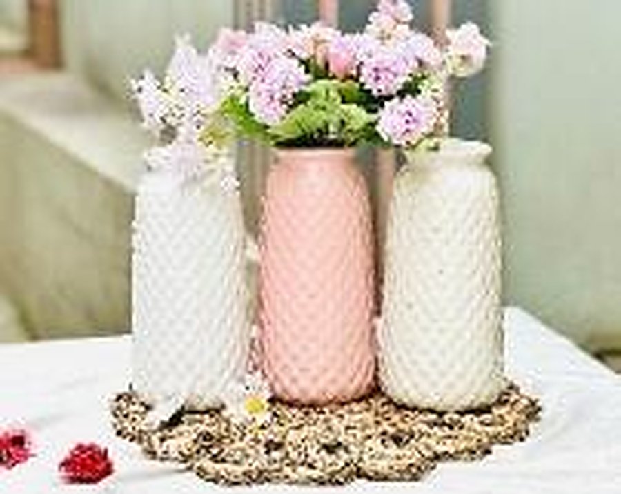 Hạt Mưa - lọ hoa gốm sứ Bát Tràng TM-017
