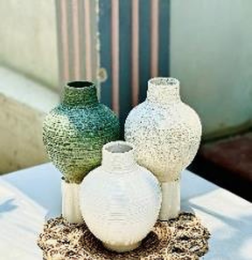 Lọ Chum Chóp - lọ hoa gốm sứ Bát Tràng TM-046