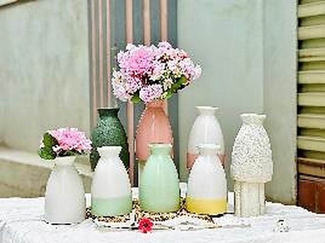 Lọ Phễu Trơn - Gốm Sứ Trung Mừng Bát Tràng