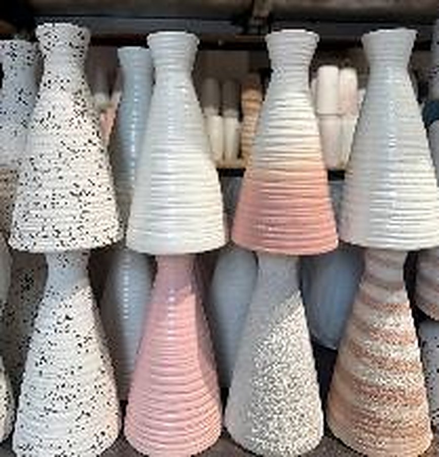 Phễu Cao - lọ hoa gốm sứ Bát Tràng TM-019