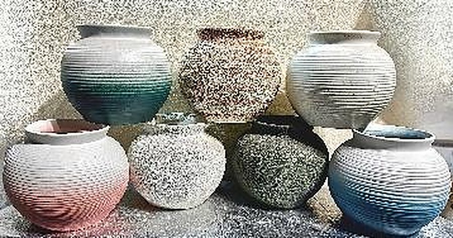 Vò Lùn - lọ hoa gốm sứ Bát Tràng TM-027
